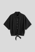 Geknotetes Crop-Shirt