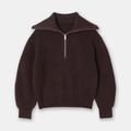 Ribbed Half-Zip Sweater