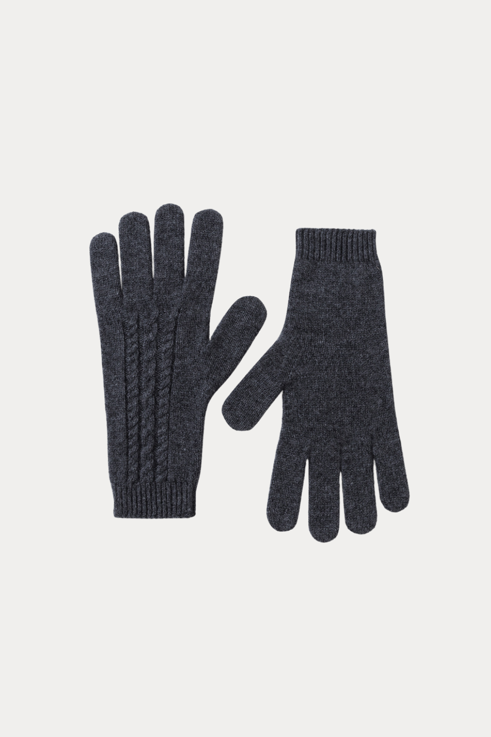 100% Cashmere Cable-Knit Gloves
