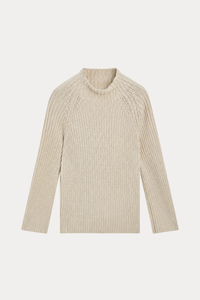 100% Cotton Purl Knit Sweater