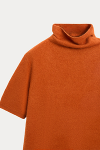 100% Wool Oversized Short-Sleeve Sweater