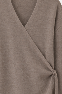 100% Wool Wrap Cardigan