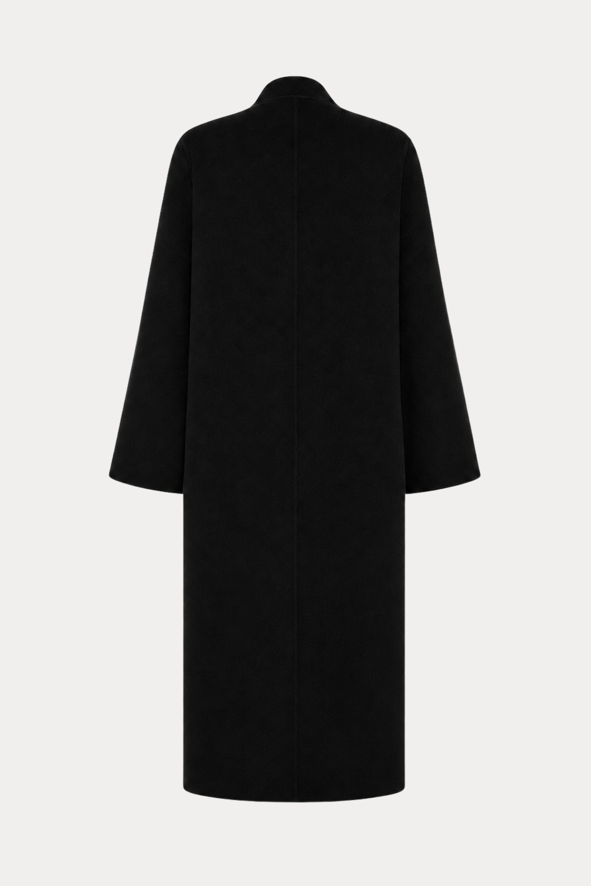 Cashmere-Wool Trench Coat - Black