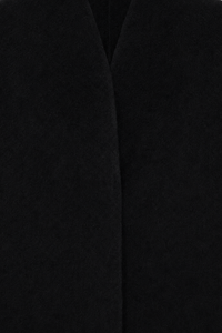 Cashmere-Wool Trench Coat - Black