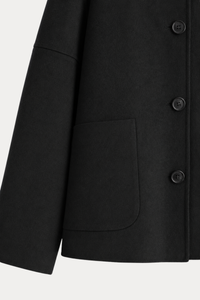 Reversible Wool-Lyocell Jacket - Black