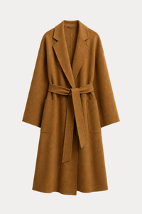 Cashmere-Wool Double-Faced Coat - Caramel