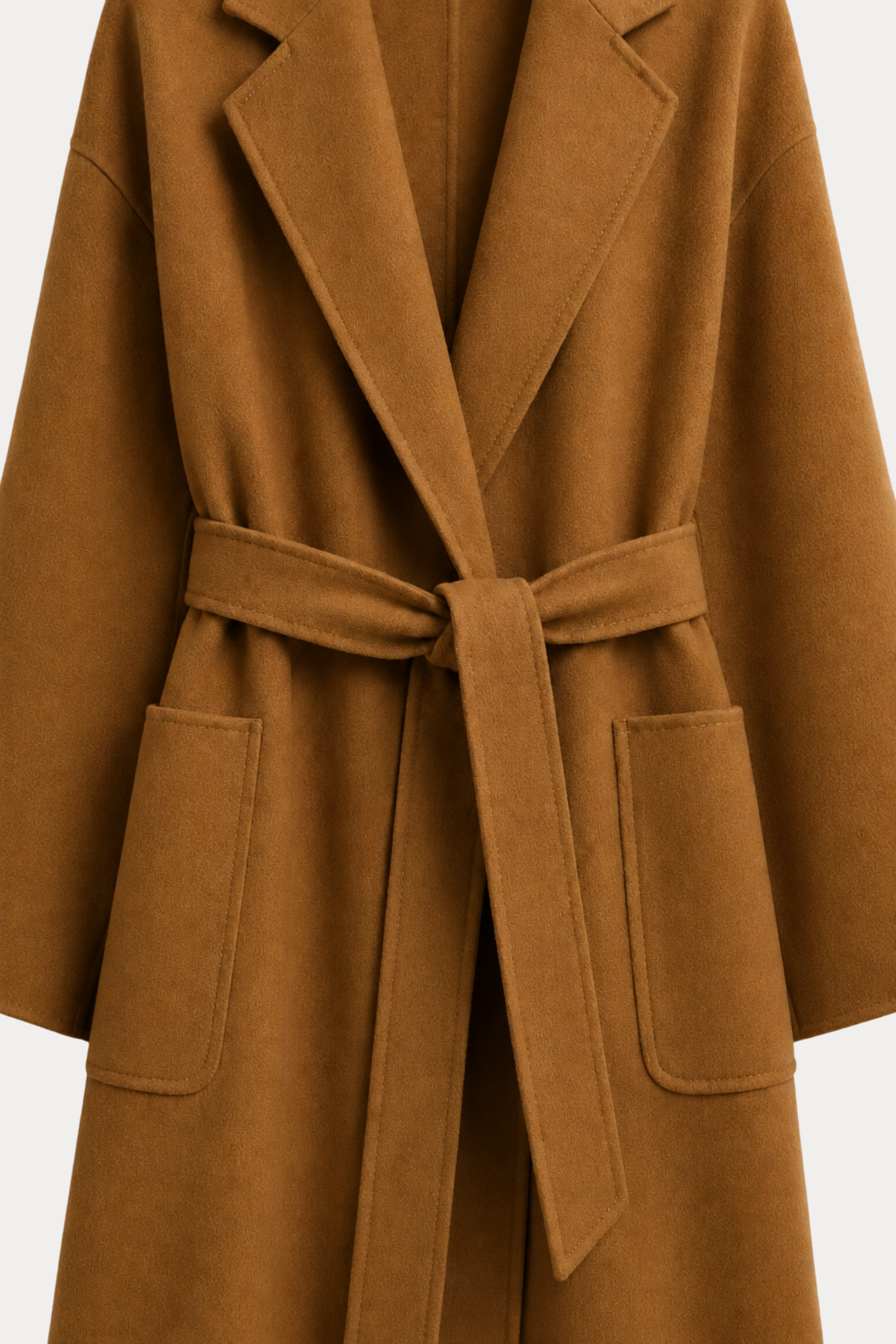 Cashmere-Wool Double-Faced Coat - Caramel