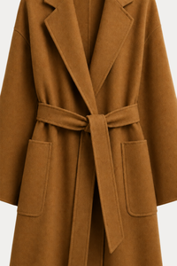 Cashmere-Wool Double-Faced Coat - Caramel