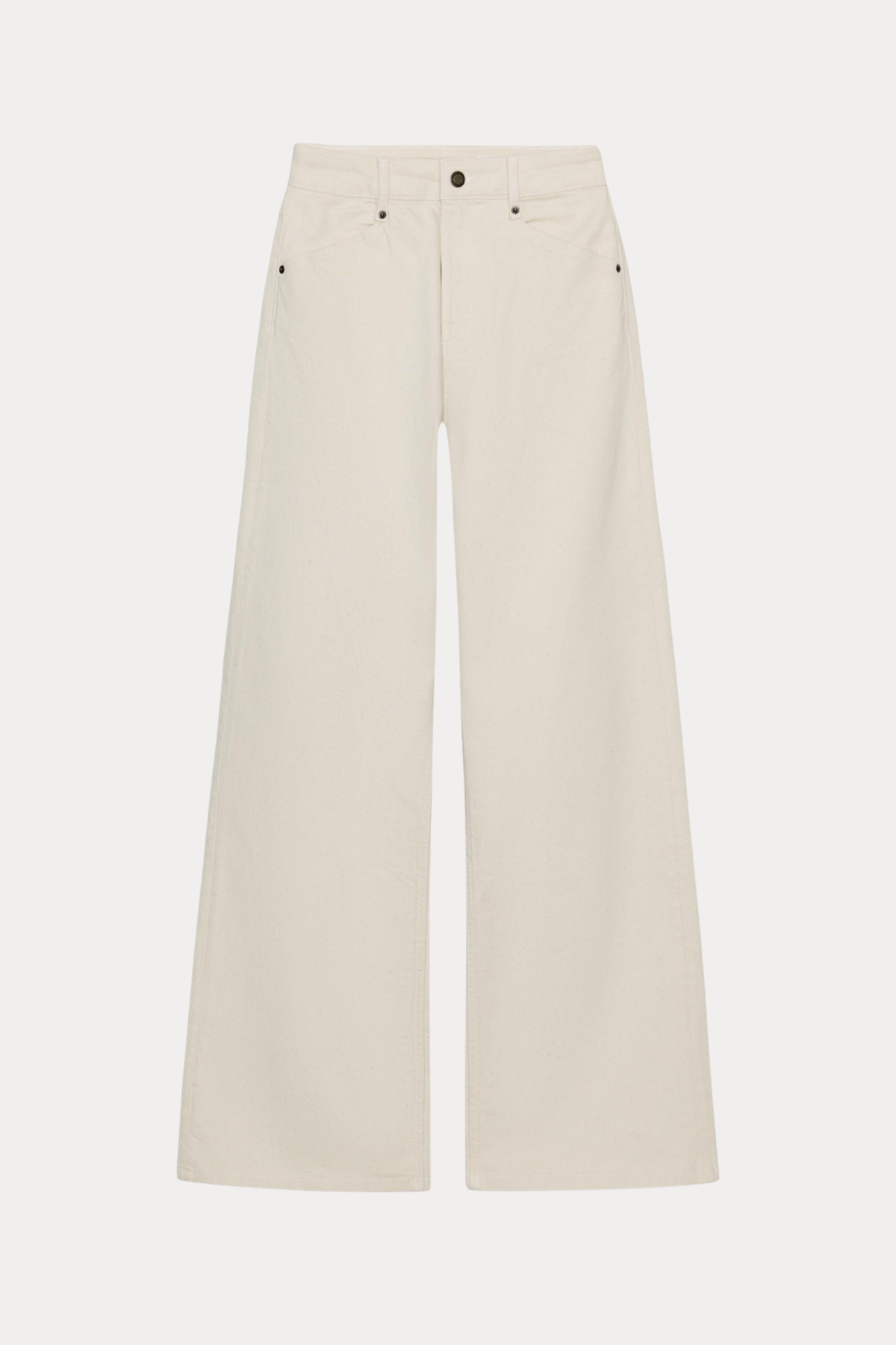 High waisted wide legged trousers