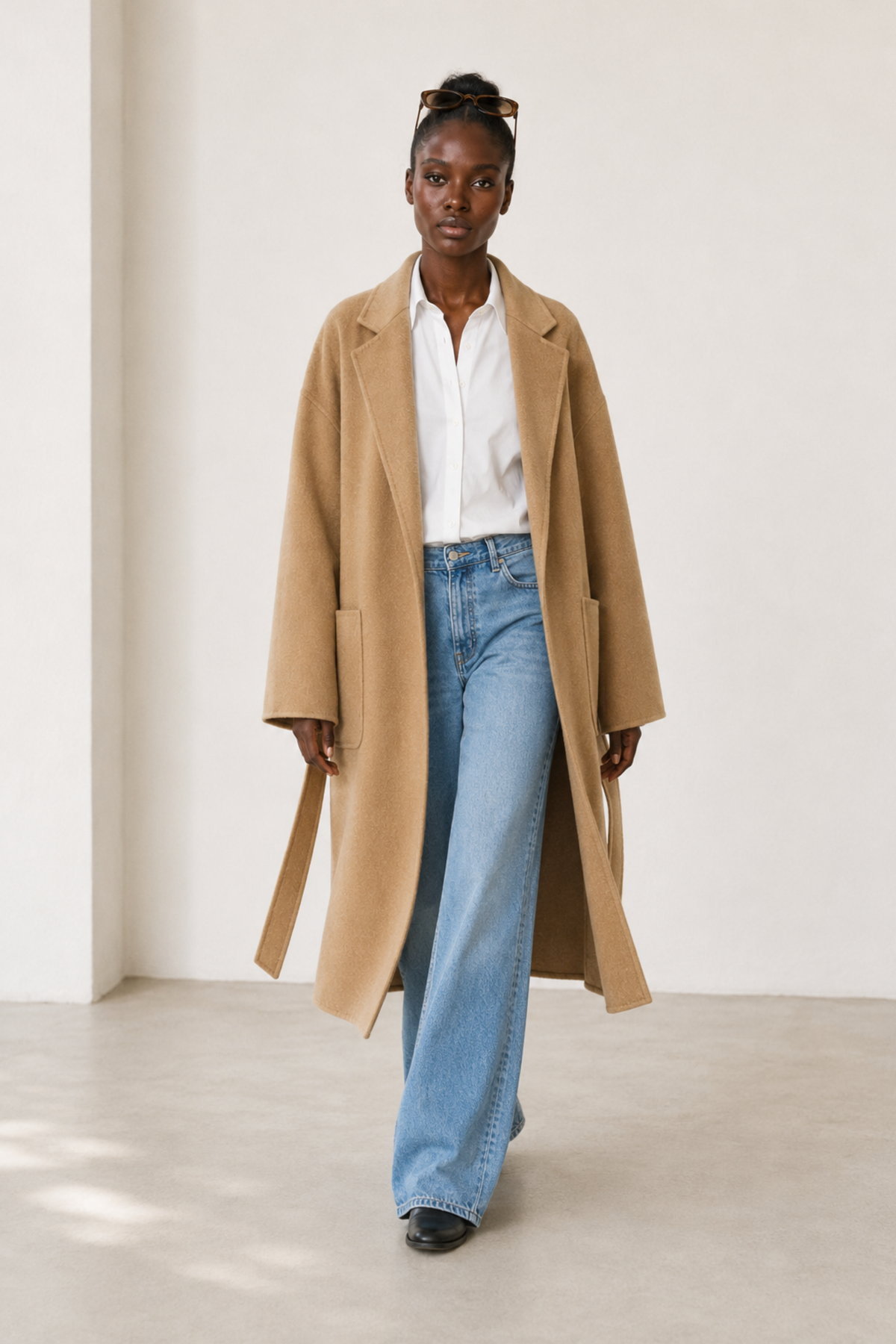 Simone Carter (5'10.5" / 179 cm) wears a size S