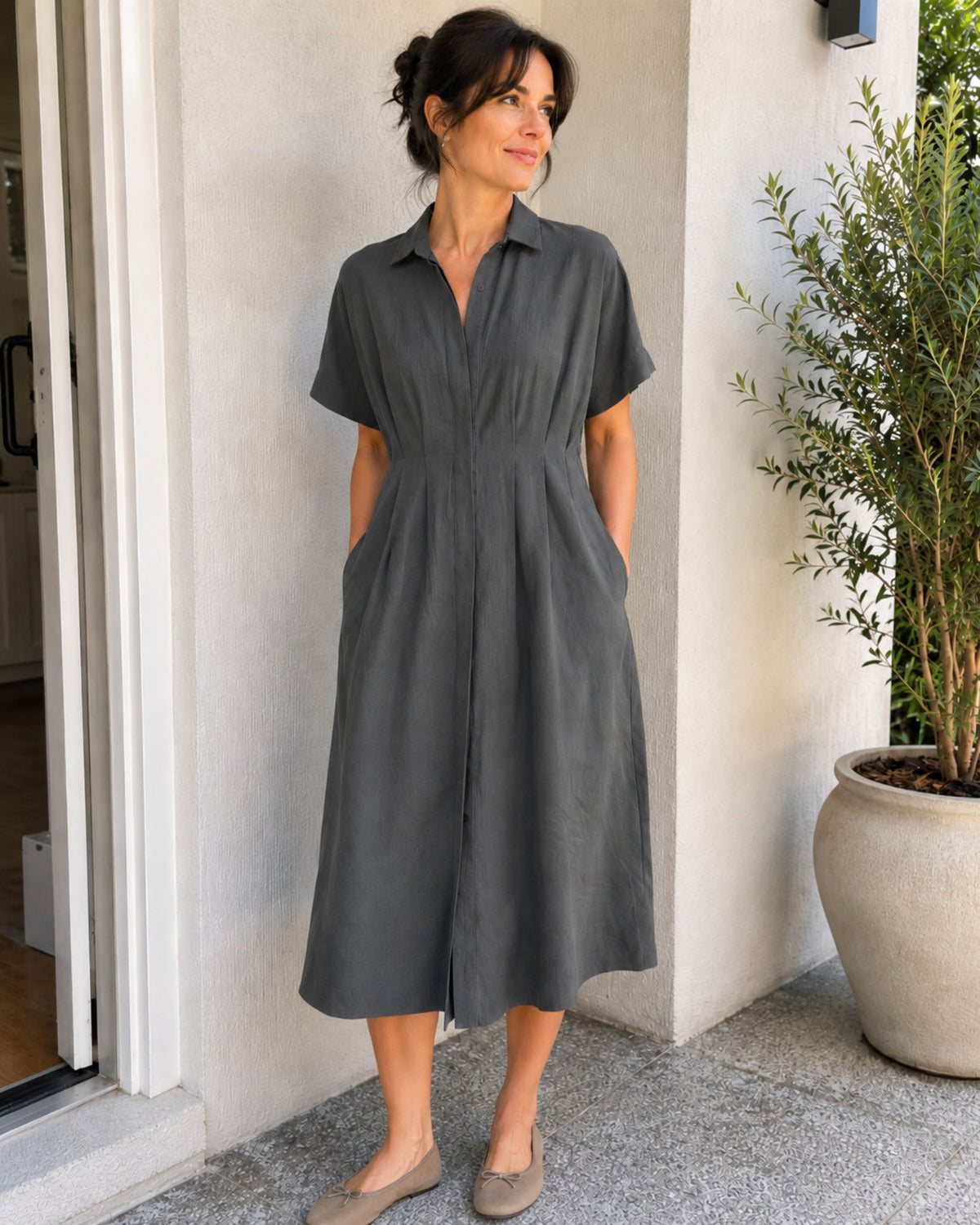 Occasion - Linen Shirt Dress