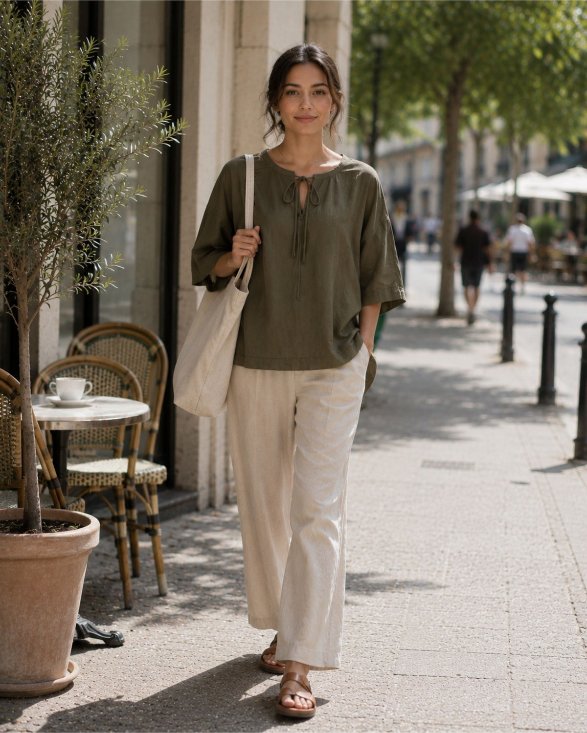 Occasion - Cupro-Blend Bow Top