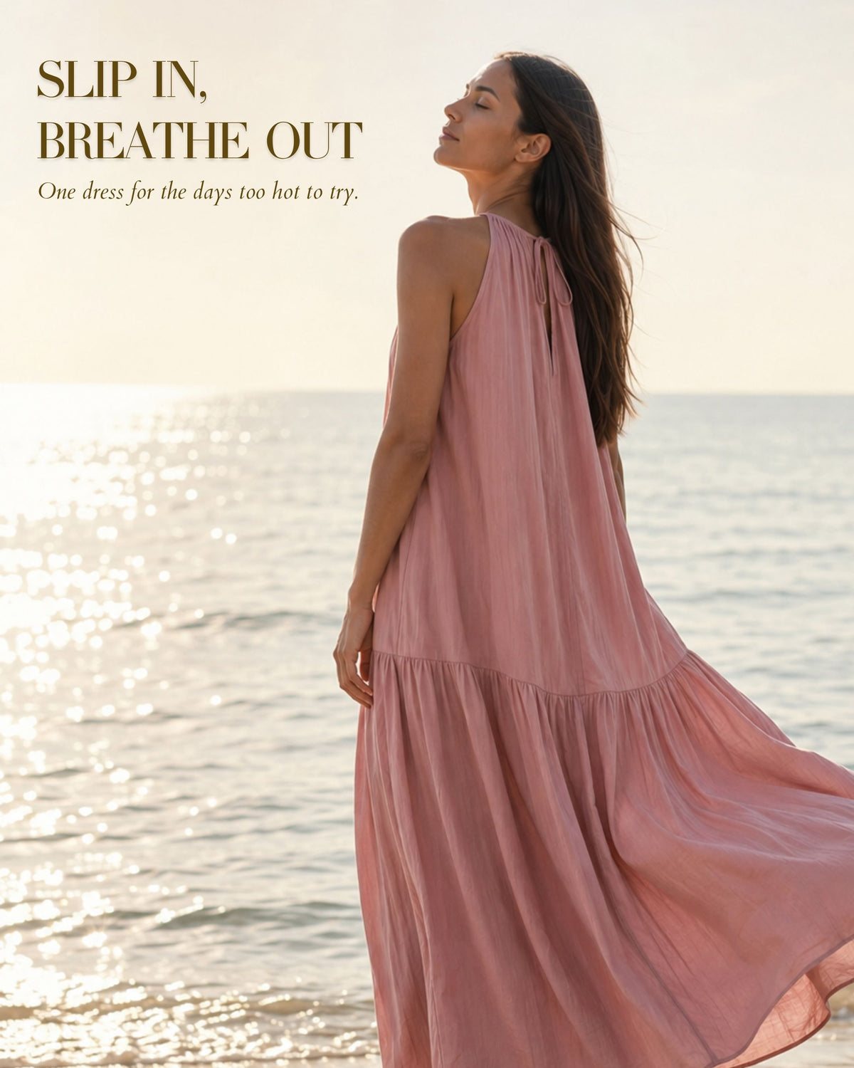 Push - Fluid Gathered Maxi Dress