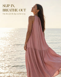 Push - Fluid Gathered Maxi Dress