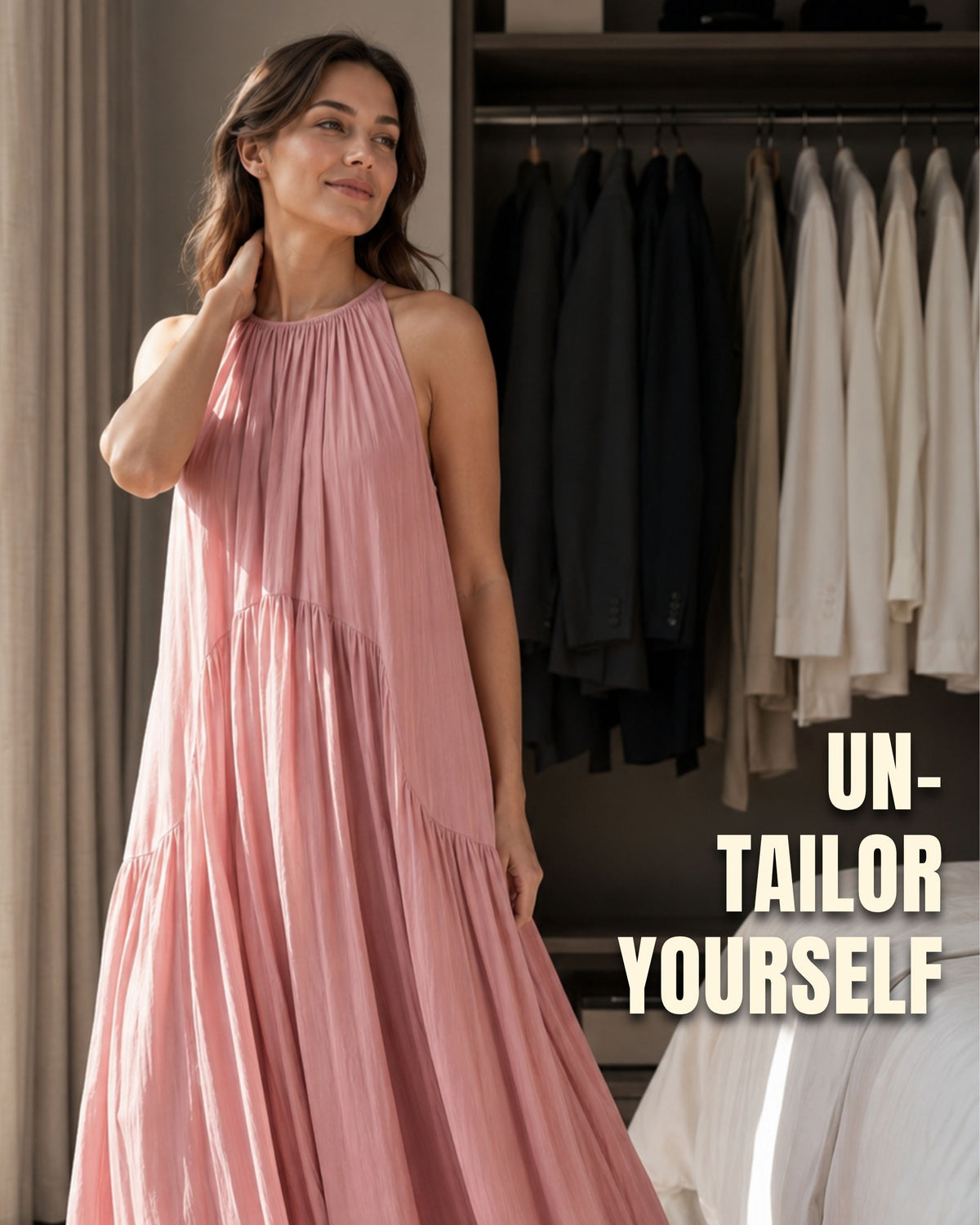 Push - Fluid Gathered Maxi Dress