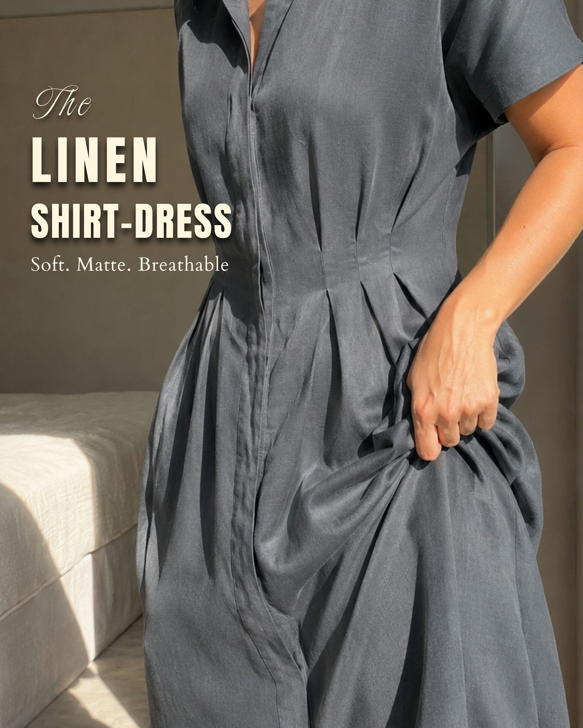 Push - Linen Shirt Dress