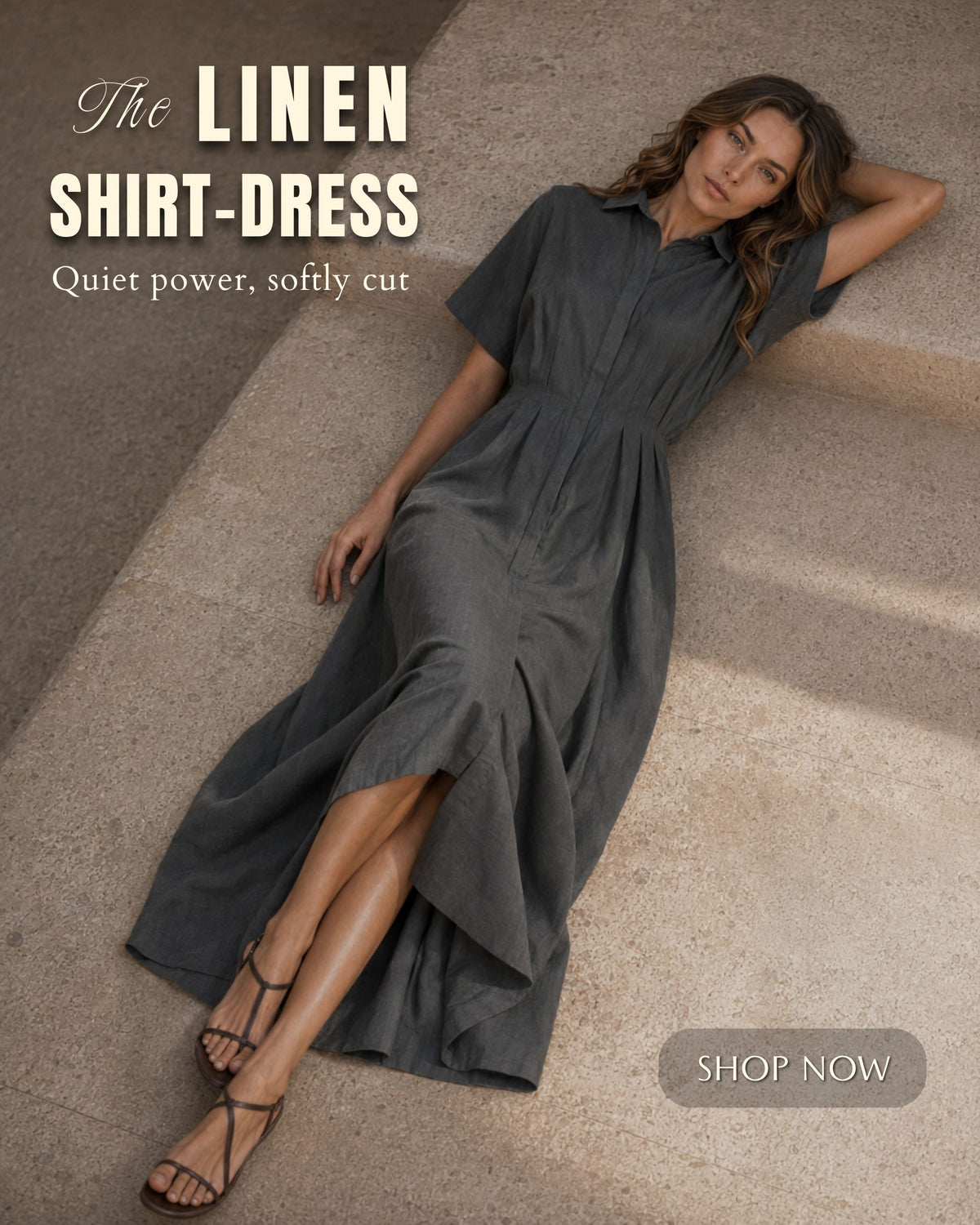 Push - Linen Shirt Dress