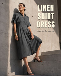 Push - Linen Shirt Dress