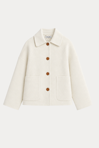 Reversible Wool-Lyocell Jacket - White
