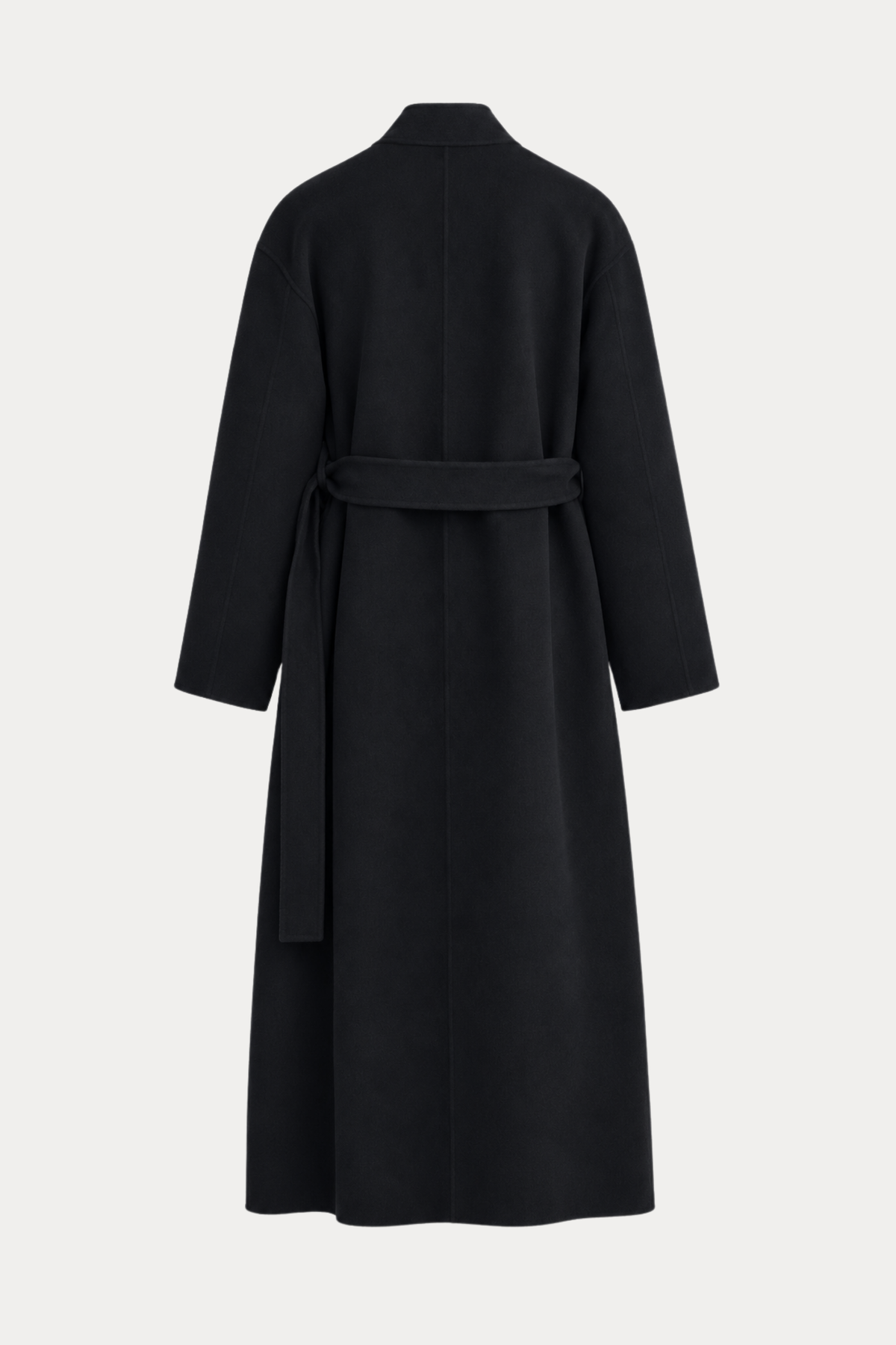 Fitted Wrap Wool Coat