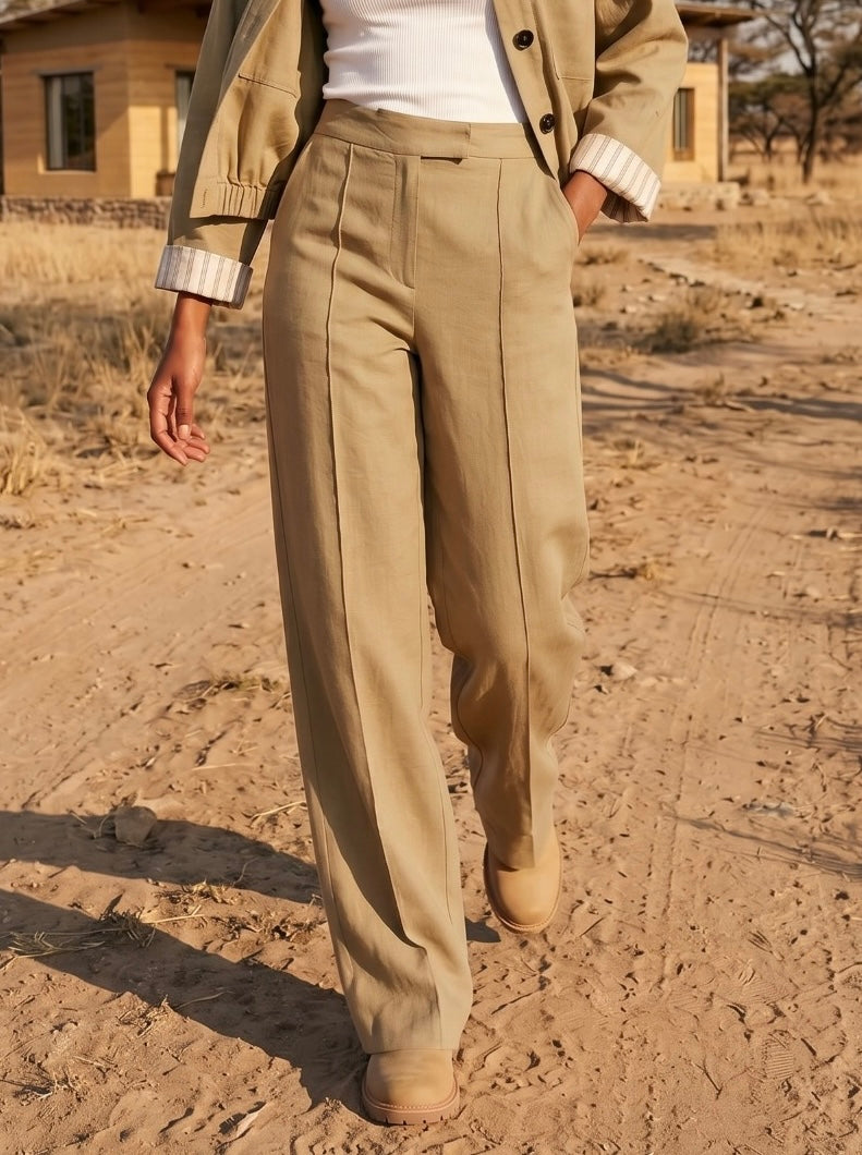 Baggy Straight Legged Trousers