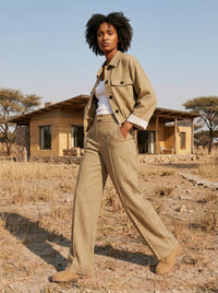 Baggy Straight Legged Trousers