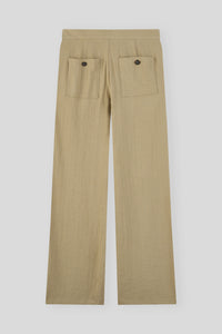 Fluid Baggy Straight Leg Trousers