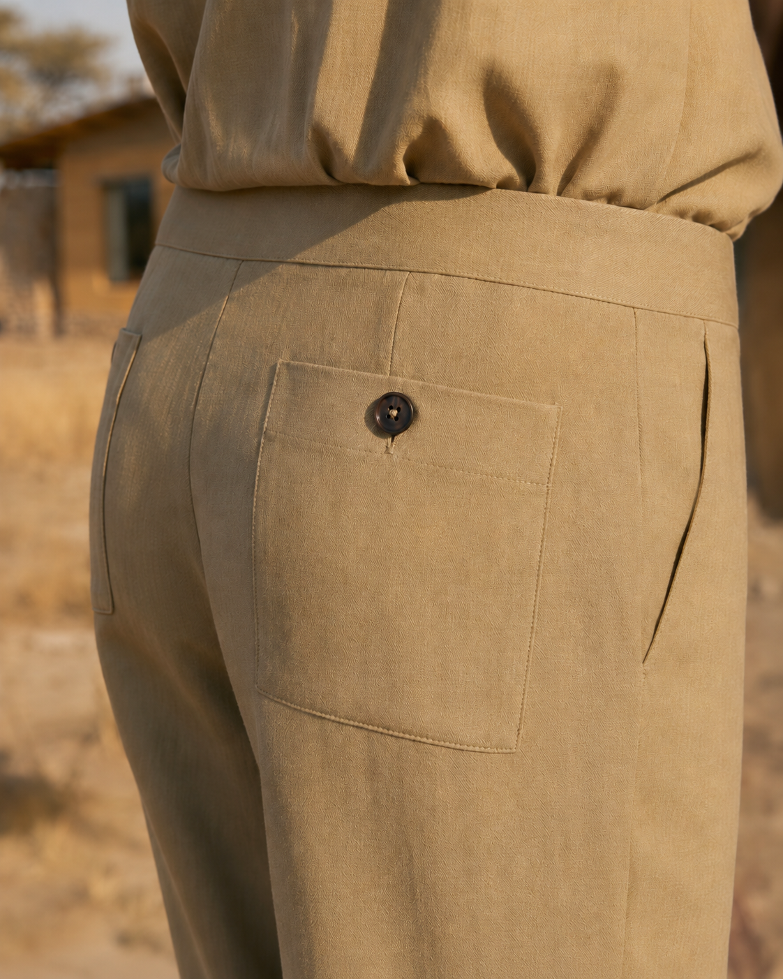 Baggy Straight Legged Trousers