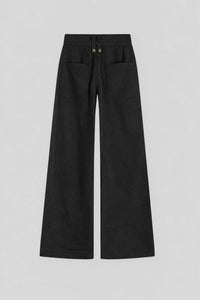 Fluid Baggy Straight Leg Trousers