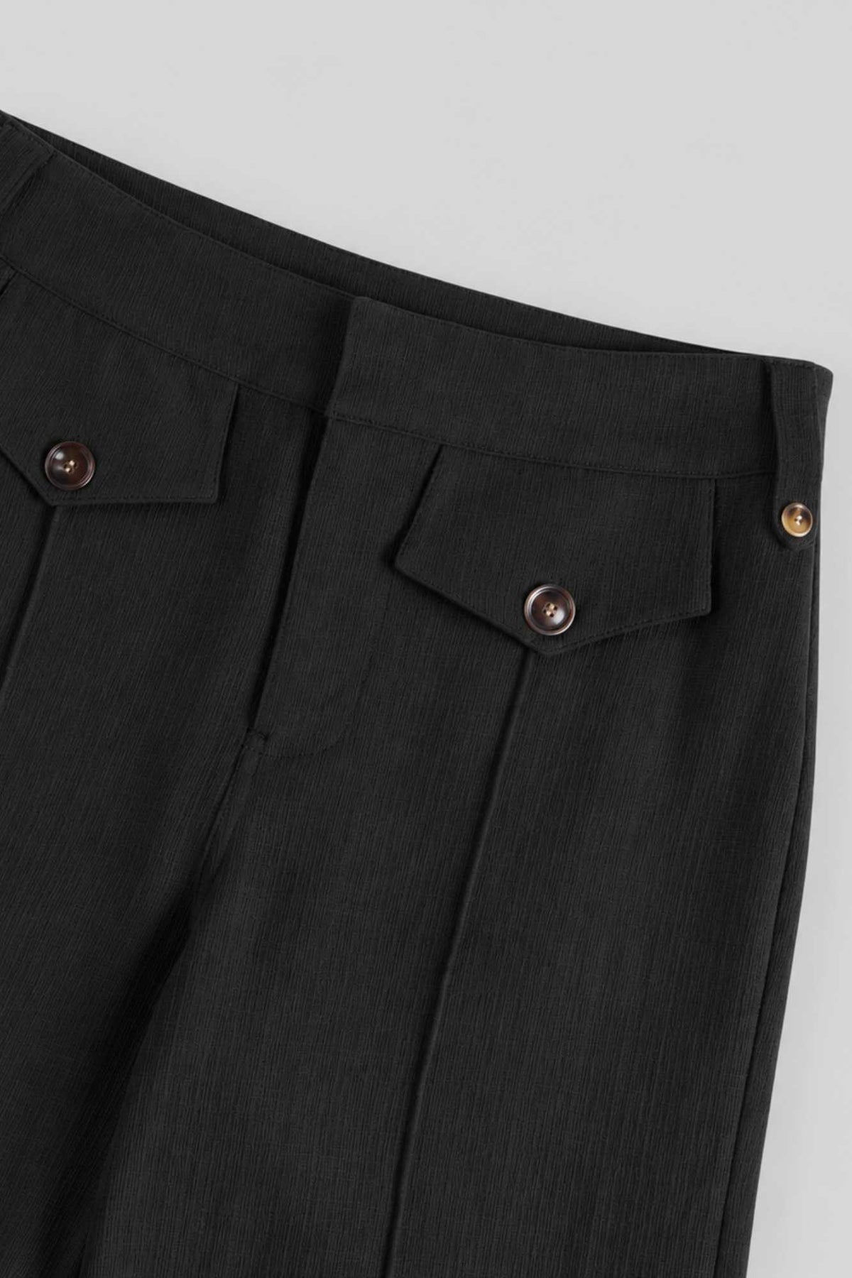 Fluid Baggy Straight Leg Trousers