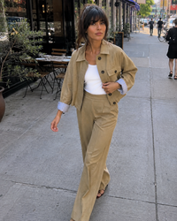 Fluid Baggy Straight Leg Trousers