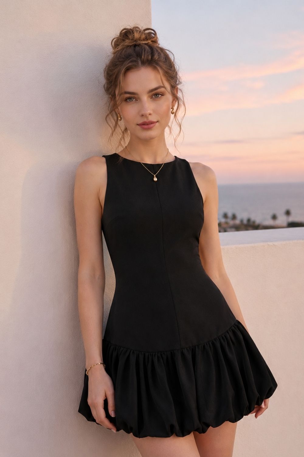 Chloe (5'7" / 170 cm) wears a size S