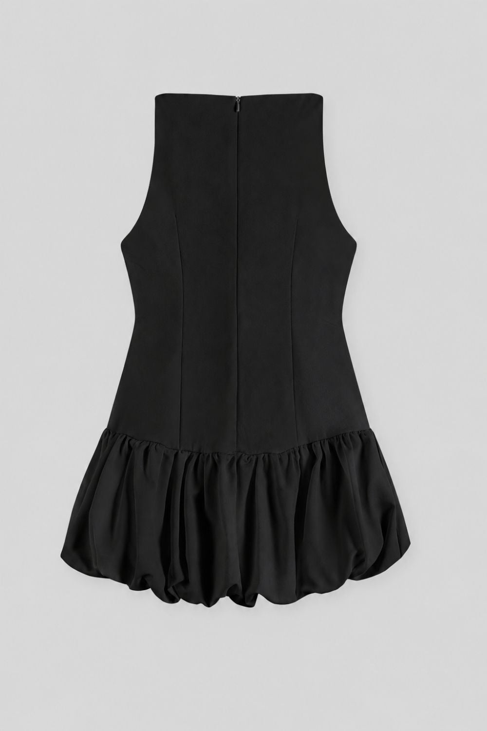 Cotton-Blend Balloon Mini Dress