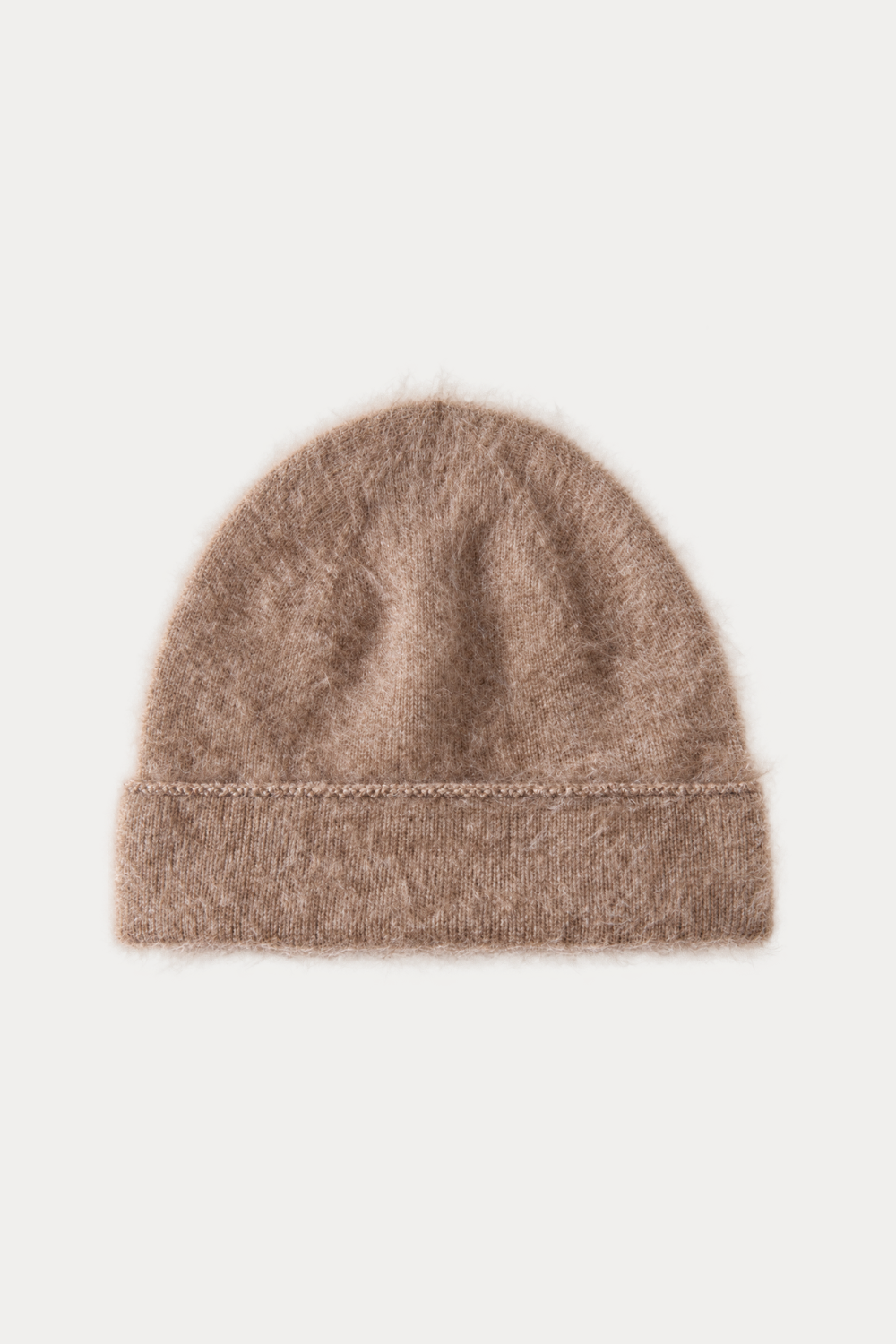 Braid-Trim Brushed Beanie