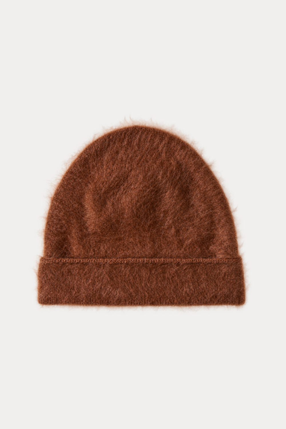 Braid-Trim Brushed Beanie