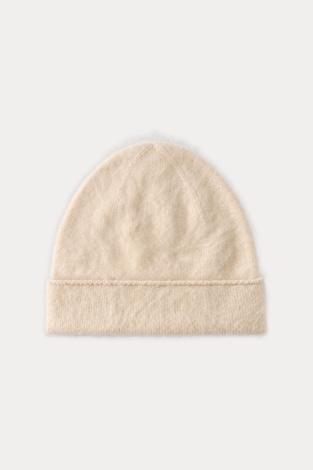 Braid-Trim Brushed Beanie