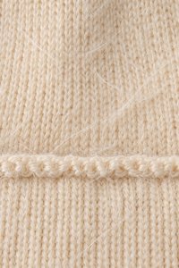 Braid-Trim Brushed Beanie