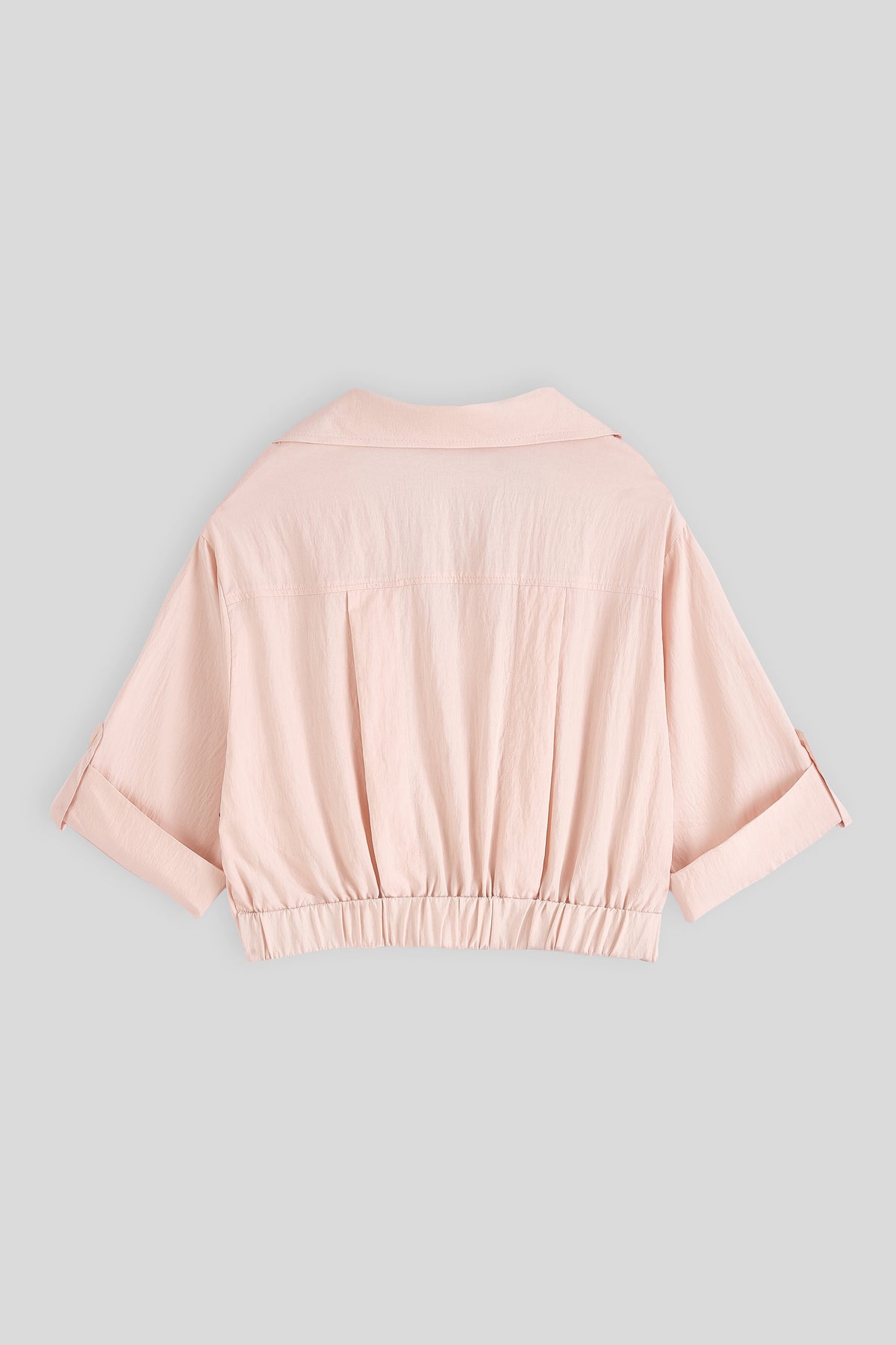 Buttoned cropped shirt