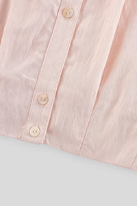 Buttoned cropped shirt