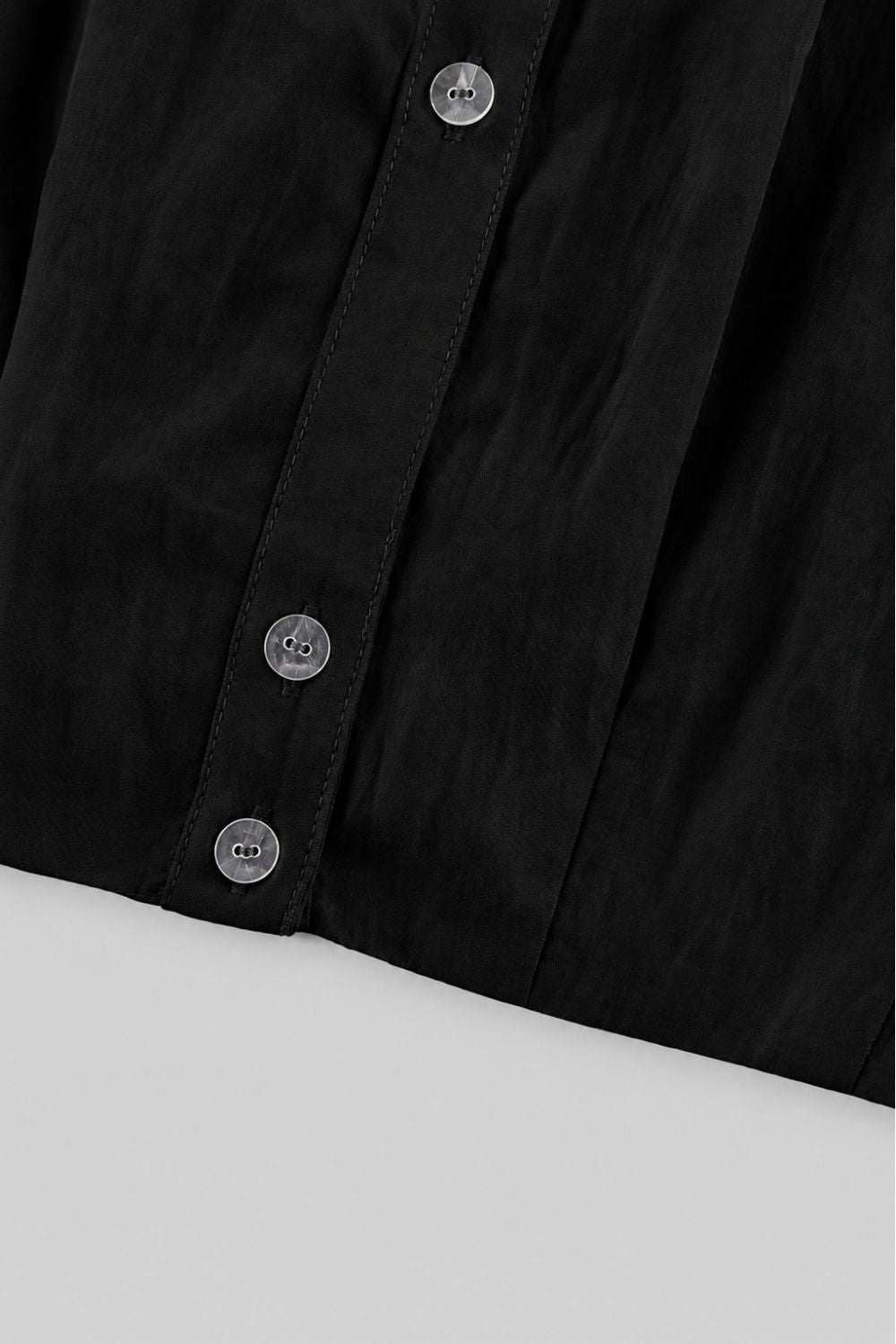 Soft Cropped Button-Up Shirt