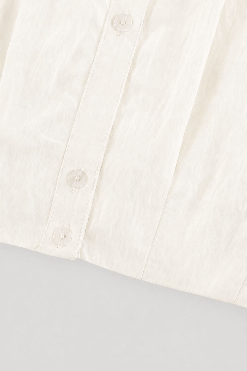 Soft Cropped Button-Up Shirt