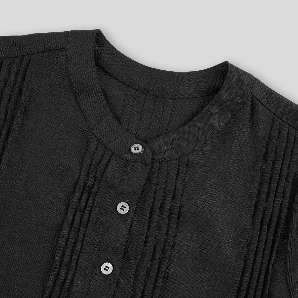 Buttoned Short Sleeved Dress