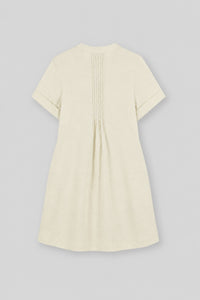 100% Linen Pintuck Mini Dress