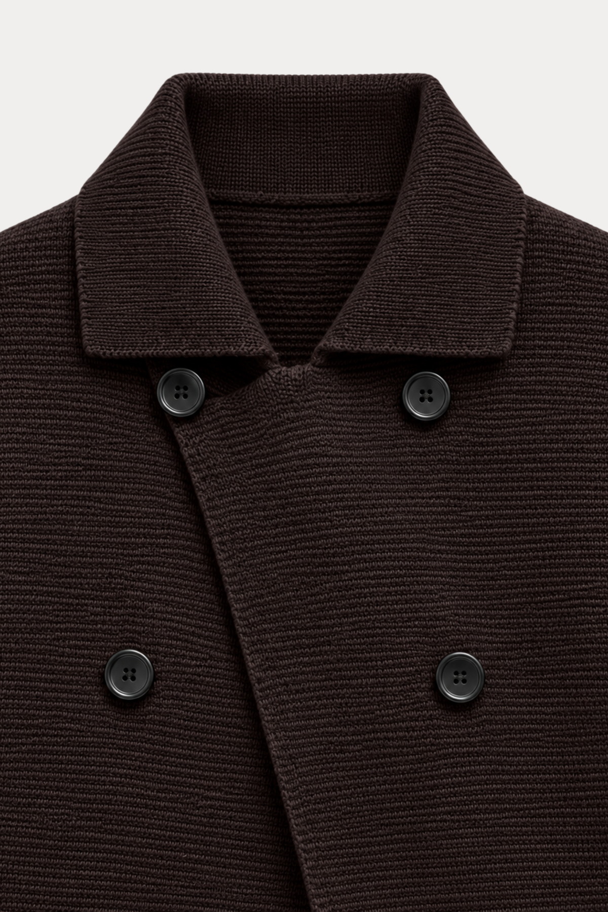 Cotton-Blend Cropped Double-Breasted Jacket