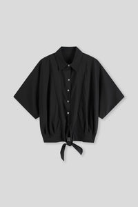Cropped Shirt With Knot