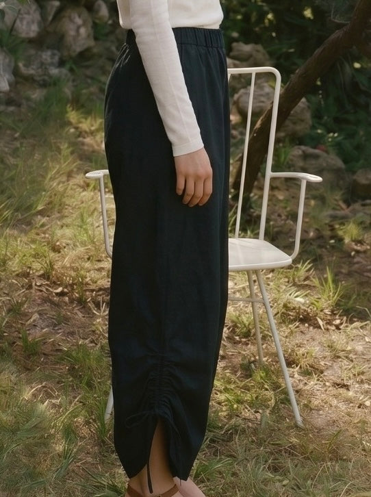 Culottes Pants With Adjustable Hem