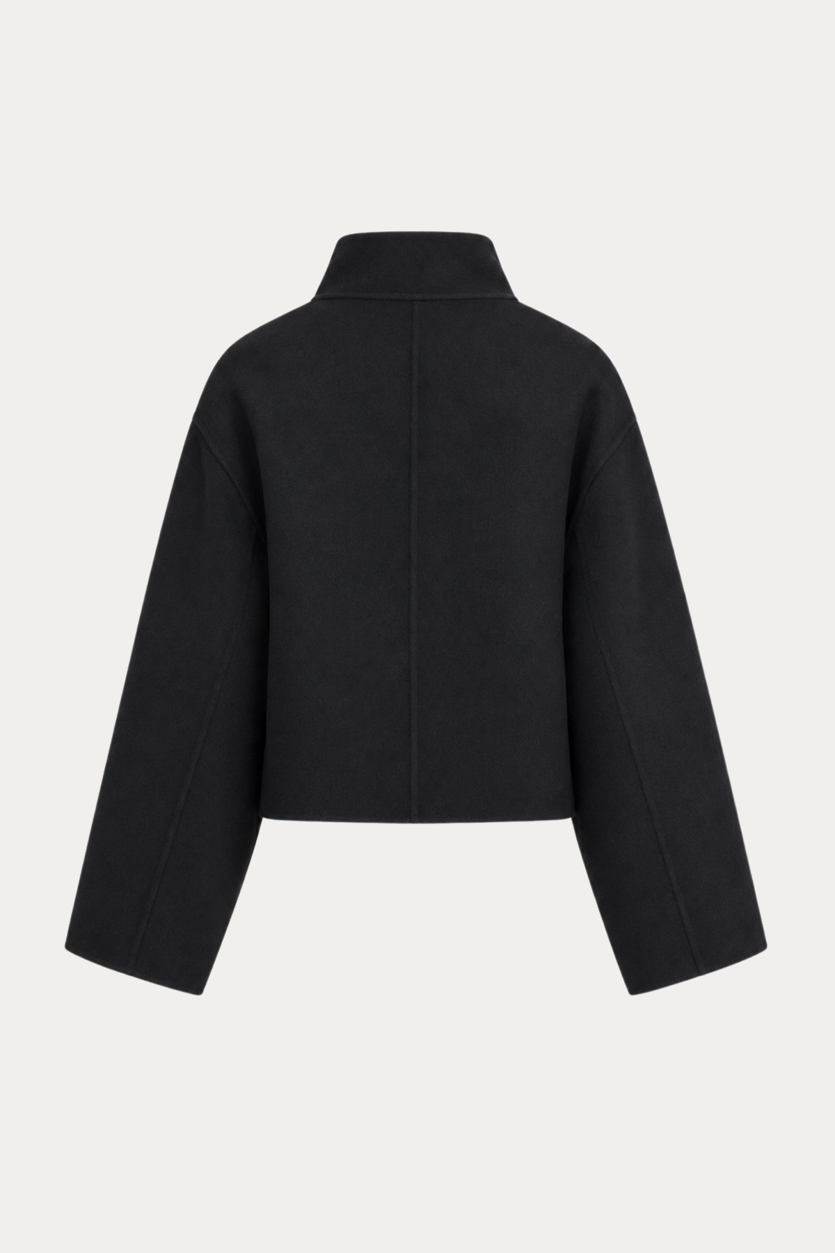 Cropped Funnel-Neck Zip Jacket