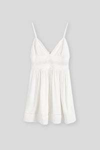100% Cotton Empire Waist Mini Dress