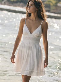 Empire Waist V-Neck Dress