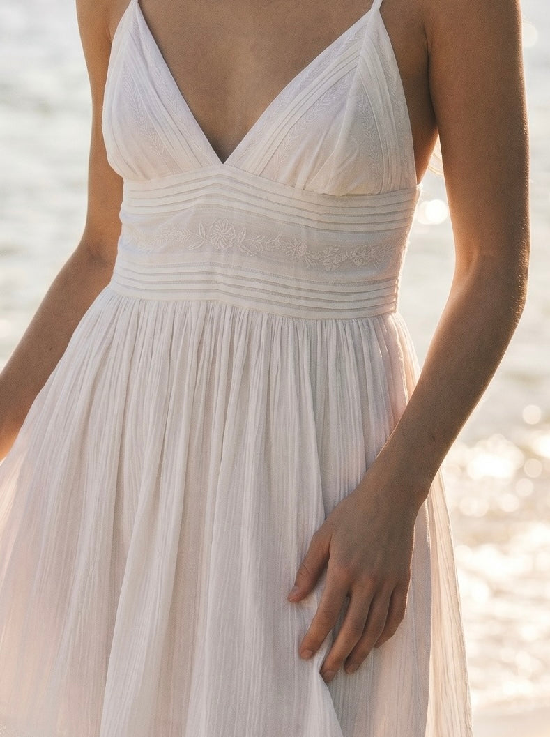 Empire Waist V-Neck Dress